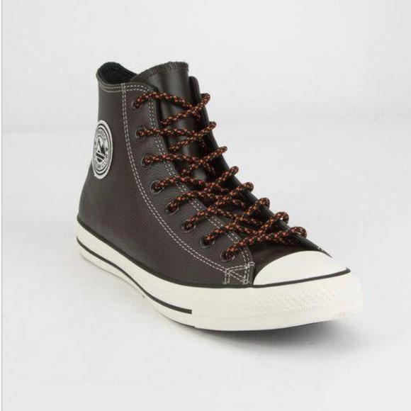 unisex tumbled leather chuck taylor all star high top
